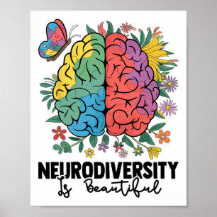 Póster La Neurodiversidad Es Consciente Del Autismo De Sp
