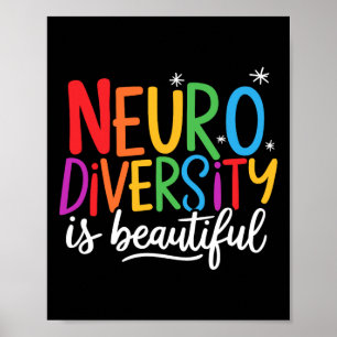 Póster La Neurodiversidad Es Consciente Del Autismo De Sp