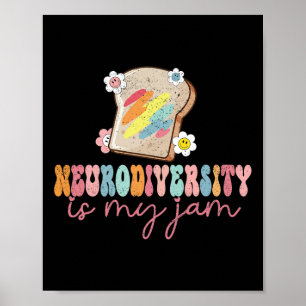 Póster La neurodiversidad es mi Jam Inclusion Autism Awar