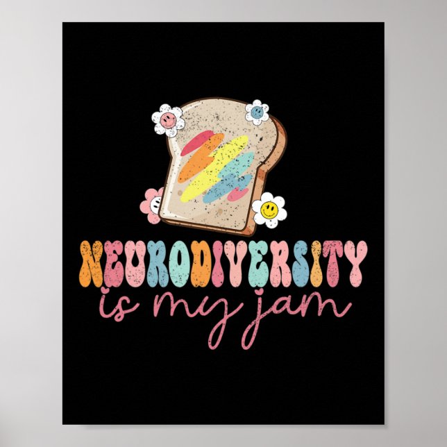Póster La neurodiversidad es mi Jam Inclusion Autism Awar (Frente)