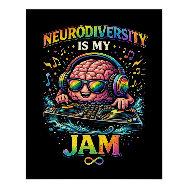 Póster La neurodiversidad es mi pasión (Anverso)