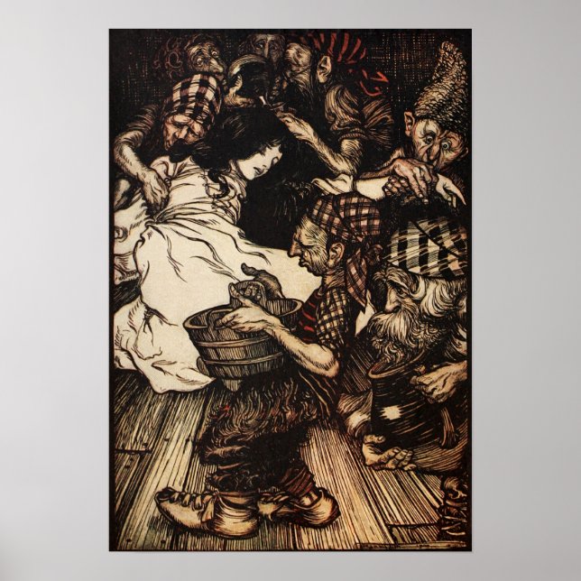 Póster La nevada y los enanos (Frente)