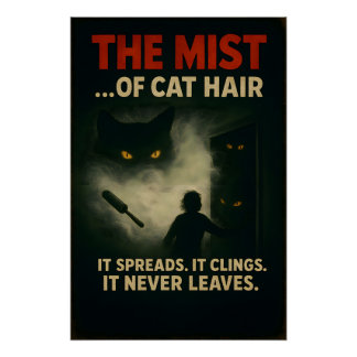 Póster La Niebla del Terror del Pelo de Gato Parodia