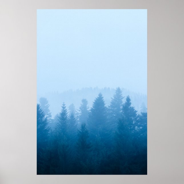 Póster La niebla sobre el bosque (Frente)