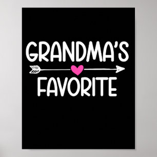 Póster La nieta favorita de la abuela Humor divertido fam