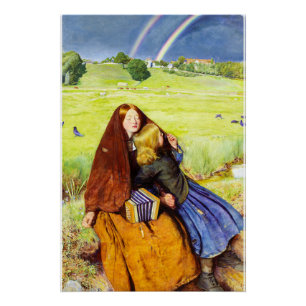 Póster La niña ciega por John Everett Millais