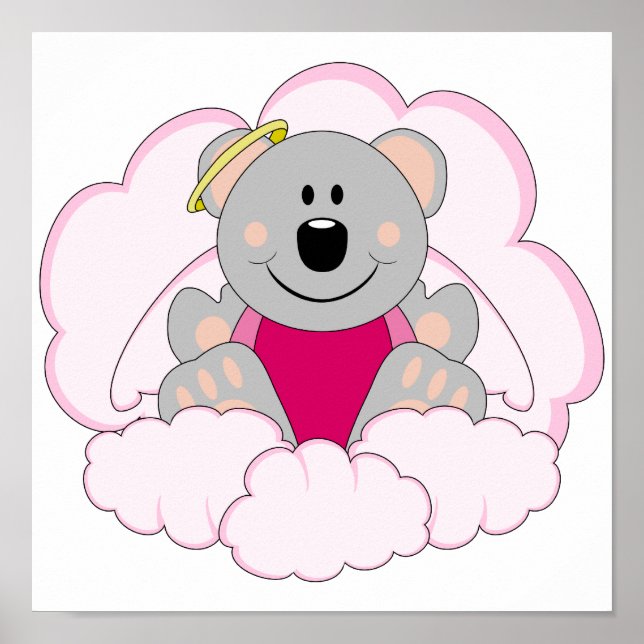 Póster La Niña Cutelyn Baby Angel Koala Se Llevó Sobre La (Frente)
