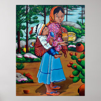 Póster La niña tarahumara