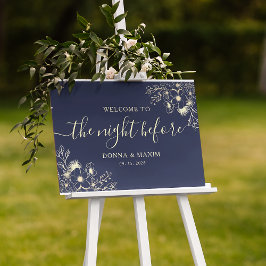 Póster La noche antes de la cena de ensayo de Azul Marina