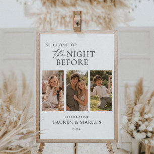 Póster La Noche Antes de la Cena de Ensayo de la Boda