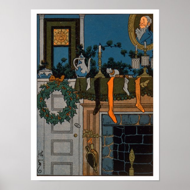 Póster La noche antes de los Navidades por Denlow, 1903 ( (Frente)