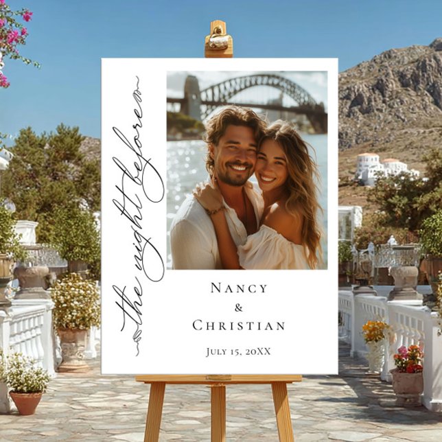 Póster La noche antes del cartel de bienvenida de la foto (Subido por el creador)