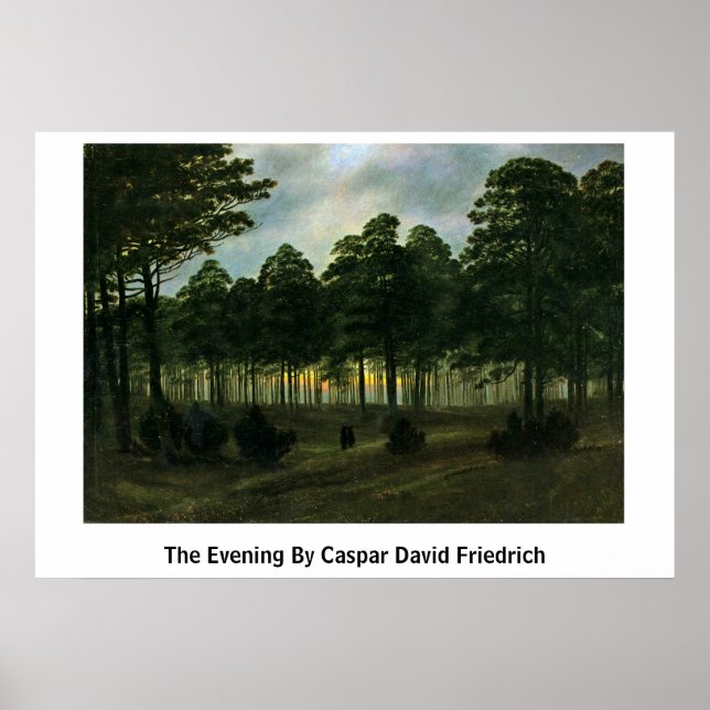 Póster La Noche De Caspar David Friedrich (Frente)