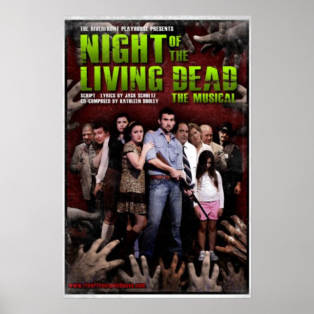 Póster La noche de los muertos vivientes: El Poster music (Frente)