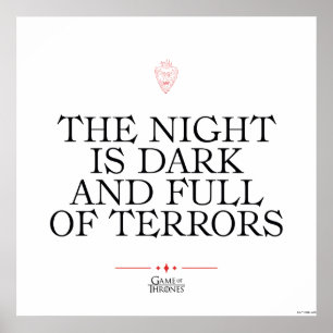Póster La noche es oscura y llena de terrores
