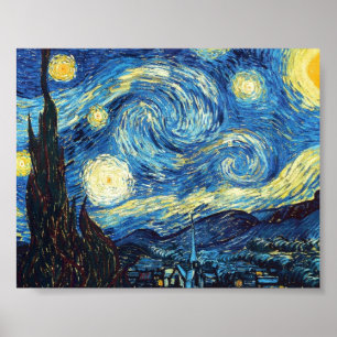Póster La noche estrellada de Van Gogh