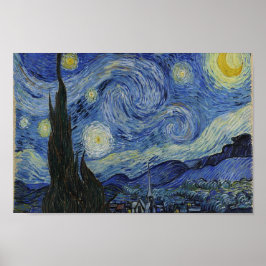 Póster La noche estrellada de Van Gogh