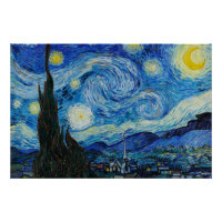 La noche estrellada de Vincent Van Gogh (1889)