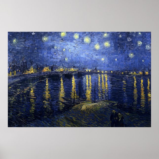 Póster La noche estrellada (van Gogh) (Frente)