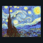 Póster La noche estrellada, Vincent van Gogh<br><div class="desc">Estamos orgullosos de ofrecer este magnífico trabajo de Vincent van Gogh, The Starry Night. Hemos aplicado más de 20 años de experiencia en el campo del arte comercial y el trabajo de reproducción de colores para ofrecerle esta reproducción cuidadosamente afinada. Presentado aquí con el tamaño más grande posible (Extra Grande...</div>