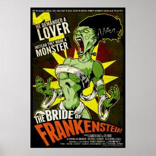 Póster La novia de Frankenstein