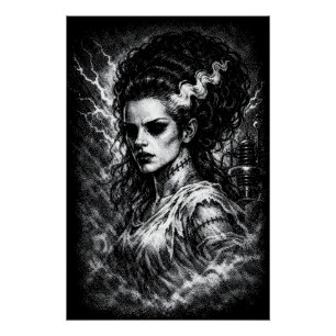 Póster La Novia de Frankenstein — Resucitada por BurnsEnE