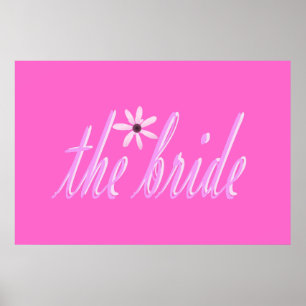 Póster la novia de rosa