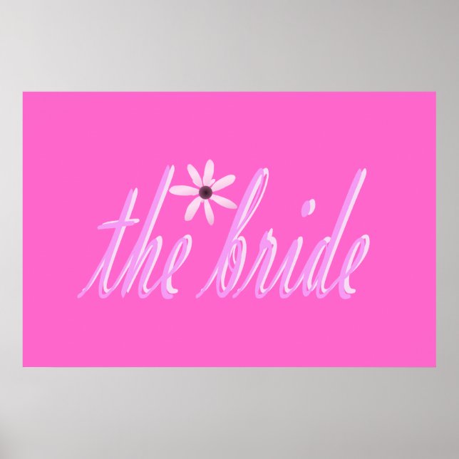 Póster la novia de rosa (Frente)