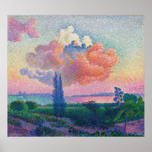 Póster La nube rosa (1896) de Henri-Edmond Cross