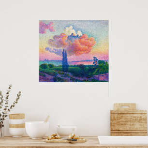 Póster La nube rosa   Henri Edmond Cross  