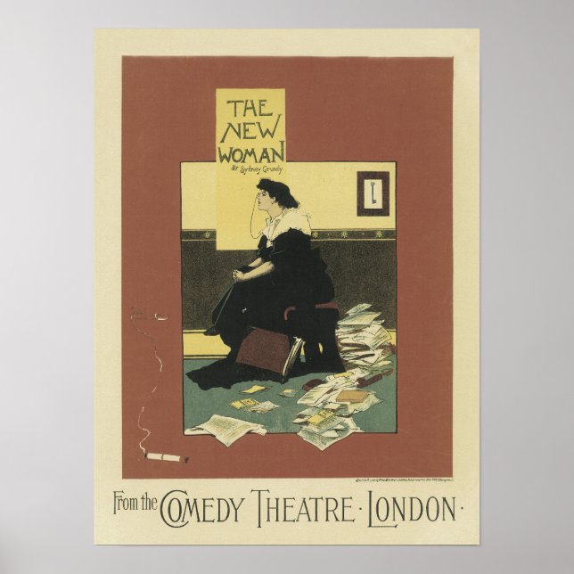 Póster La nueva comedia de la mujer en Londres (Frente)