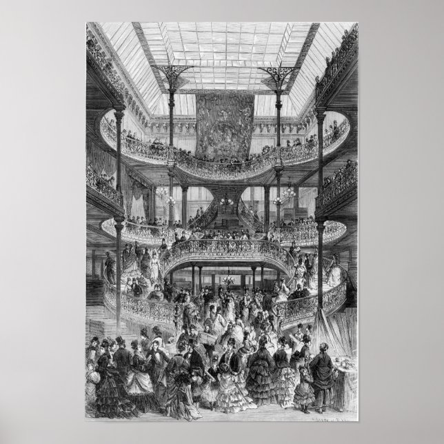 Póster La nueva escalera de "Au Bon Marche" (Frente)