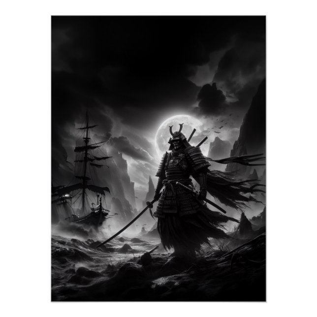 Póster La nuit des samouraïs (Anverso)