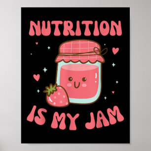 Póster La Nutrición Es Mi Dietista Divertido Y Cacao De L