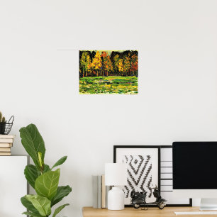 Póster La obra de Wassily Kandinsky, Linde del bosque,