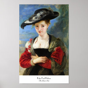 Póster La obra maestra de Peter Paul Rubens del gorra de