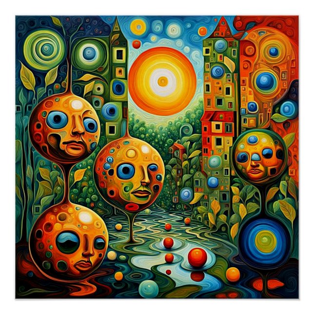 Póster La observadora 1 (Anverso)