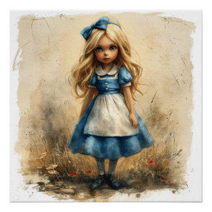 Póster La odisea vertiginosa de Alicia: fantasía de Wonde