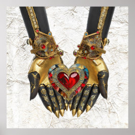 Póster La oferta - Corazón en manos