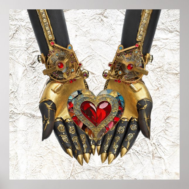 Póster La oferta - Corazón en manos (Frente)