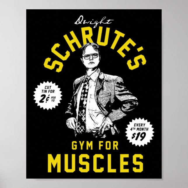 Póster La oficina Schrutes Gym (Frente)