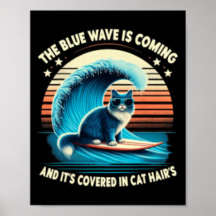 Póster La ola azul está llegando y está cubierta en Cat H