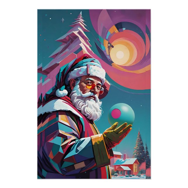 Póster La oliva de los Navidades - Ken Gage Surreal Art (Anverso)