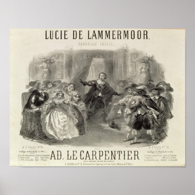Póster La ópera de Lucia de Lammermoor (Frente)
