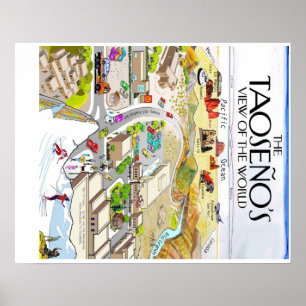 Póster La opinión del Taoseño del mundo