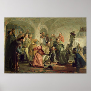 Póster La Oprichnina en el Tribunal de Iván IV