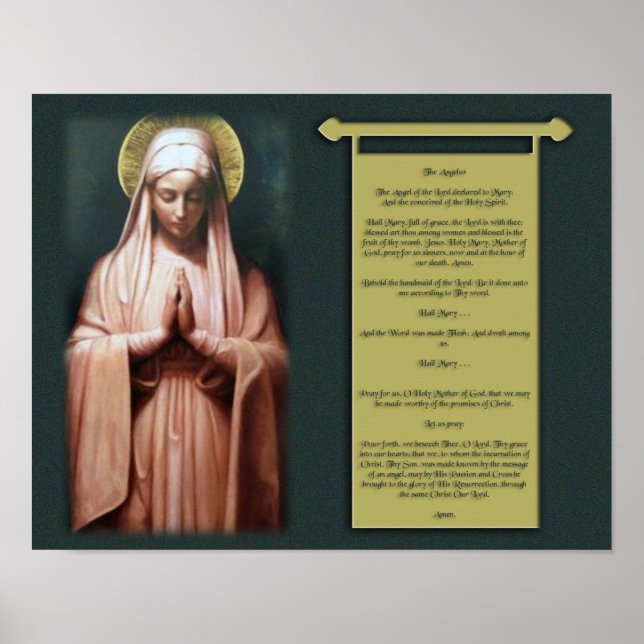 Póster La oración de Angelus (Frente)