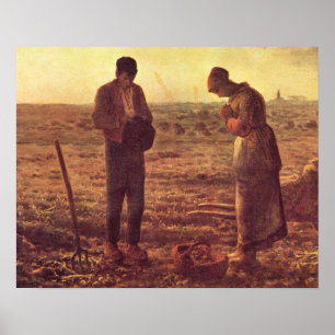 Póster La Oración de Angelus La Virgen de la Anunciación