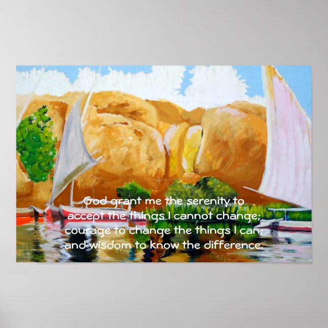 Póster La oración de la serenidad (Frente)