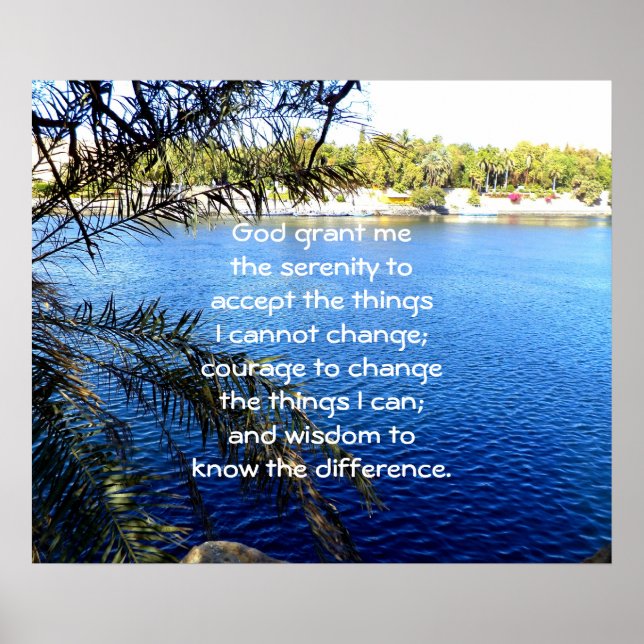 Póster La oración de la serenidad (Frente)